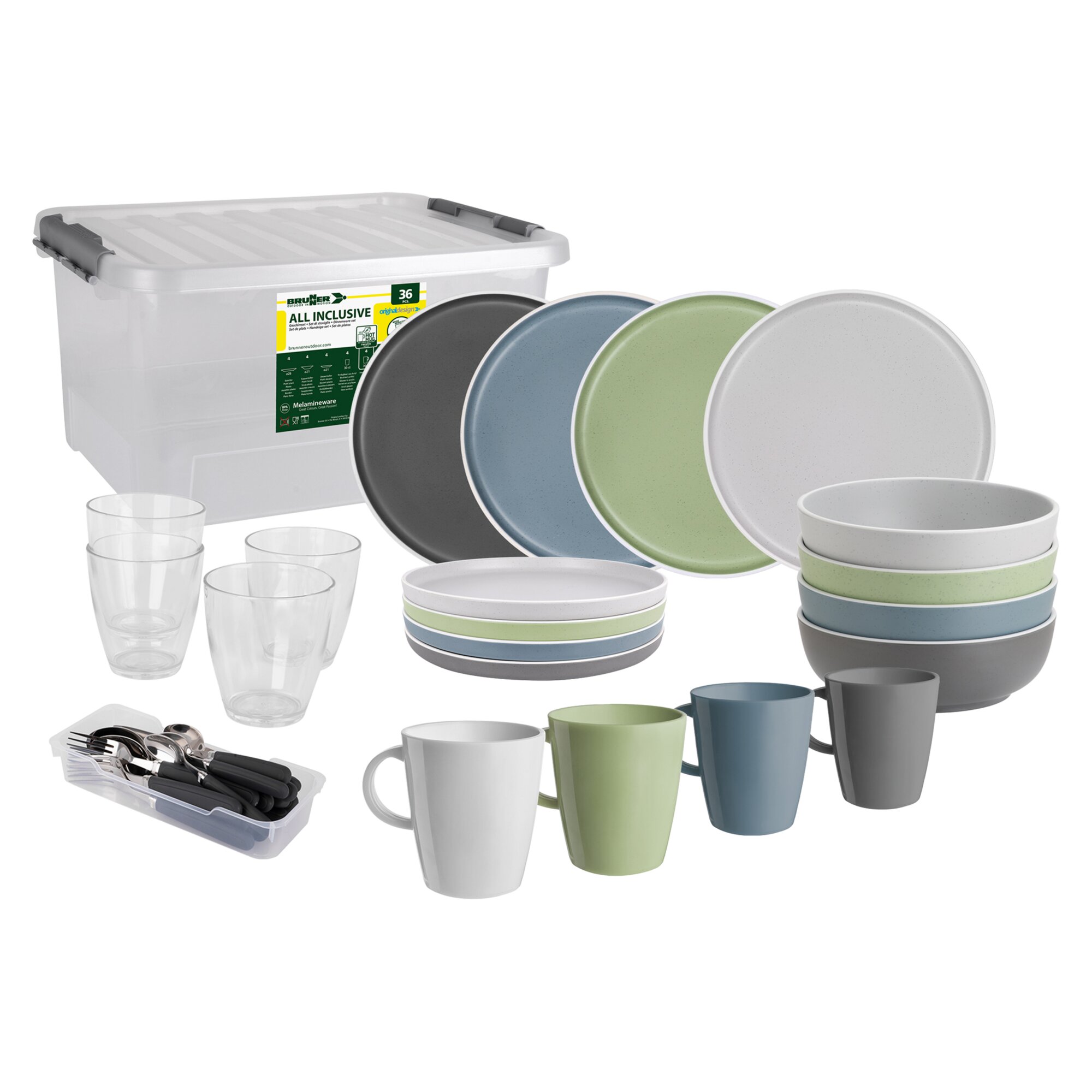 Geschirrset All Inclusive Dolomit